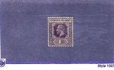 Leeward Islands George V 1d Violet Single Mint Hinged