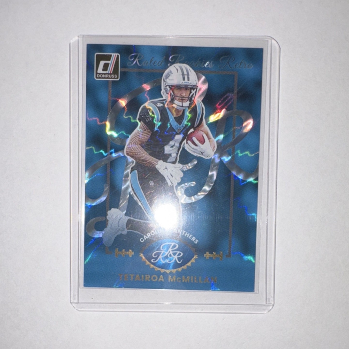 2025 Panini Donruss Rated Rookie Retro Tetairoa McMillan #3 Panthers NFL