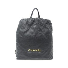 Chanel Chanel 22 Calfskin Backpack Women Black One Size