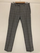 Tarocash Blue Black Check Stretch Pants 34