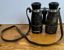 Vintage Airguide Binoculars  Achromatic 47A w/ Leather Case  5X40 George Dunkley