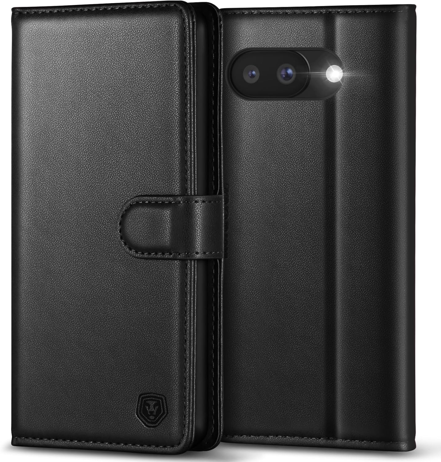 For Google Pixel 9A Case with 4 Card Slots Magnetic Closure Kickstand Shockproof