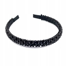 Schwarzer Haarreif für Mädchen Zirkone