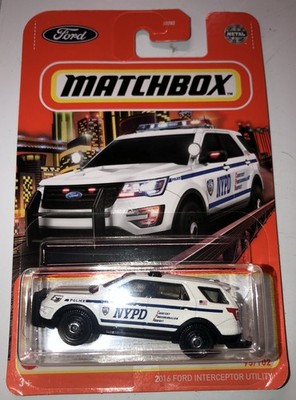 Matchbox #95 NYPD New York FORD Explorer Interceptor Utility Police Car - NEW