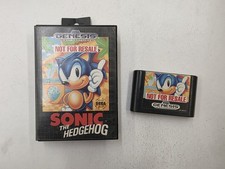 Sonic The Hedgehog Sega Genesis Not For Resale In Case No Manual, Authentic 