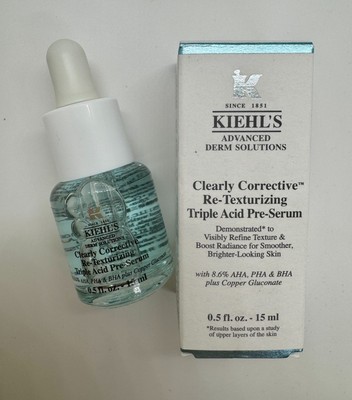 Kiehl's Clearly Corrective Daily Re-Texturizing TRIPLE ACID PEEL mini 0.5oz 15ml