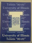 1980-81 Illinois Fighting Illini Men's Tennis Media Guide Jack Groppel M Kramer — photo 1
