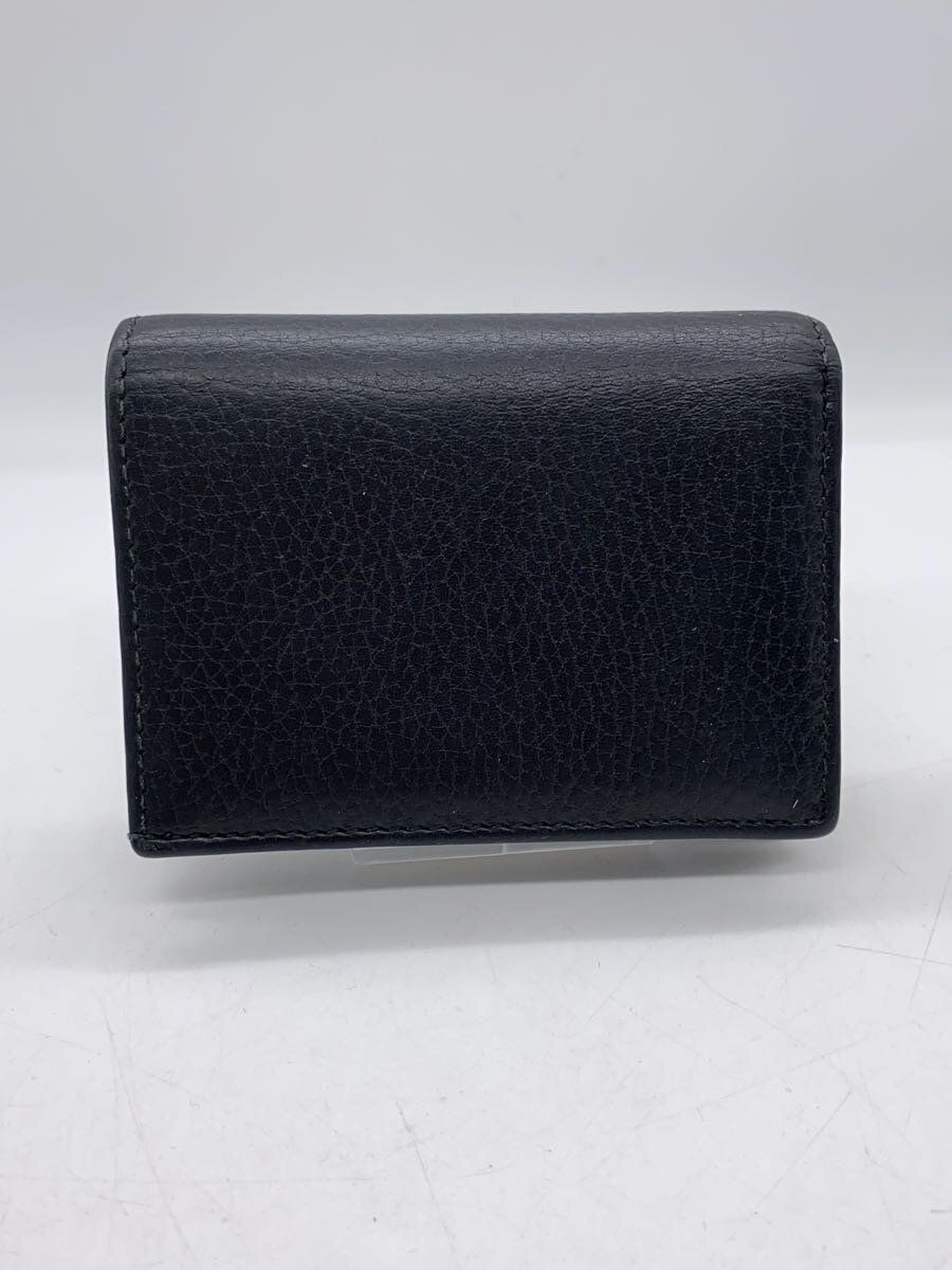 GUCCI card case _ GG marmont leather Black plain women Used