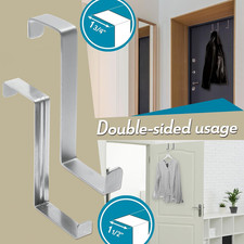 Over the Door Hooks, 5  5 Pack - Stainless Steel Coat Hanger, Towel Holder 2...