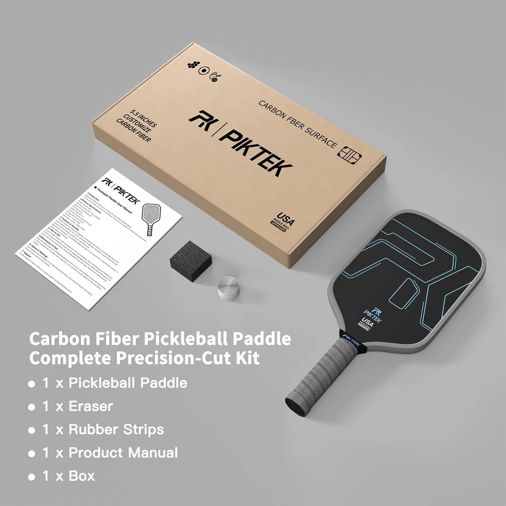Premium Carbon Fiber Pickleball Paddle - 16mm Polymer Honeycomb Core Premium Carbon Fiber Pickleball Paddle - 16mm Polymer Honeycomb Core