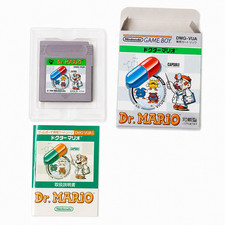 Dr. Mario Game Boy CIB Japan Import Complete In Box Tested Working