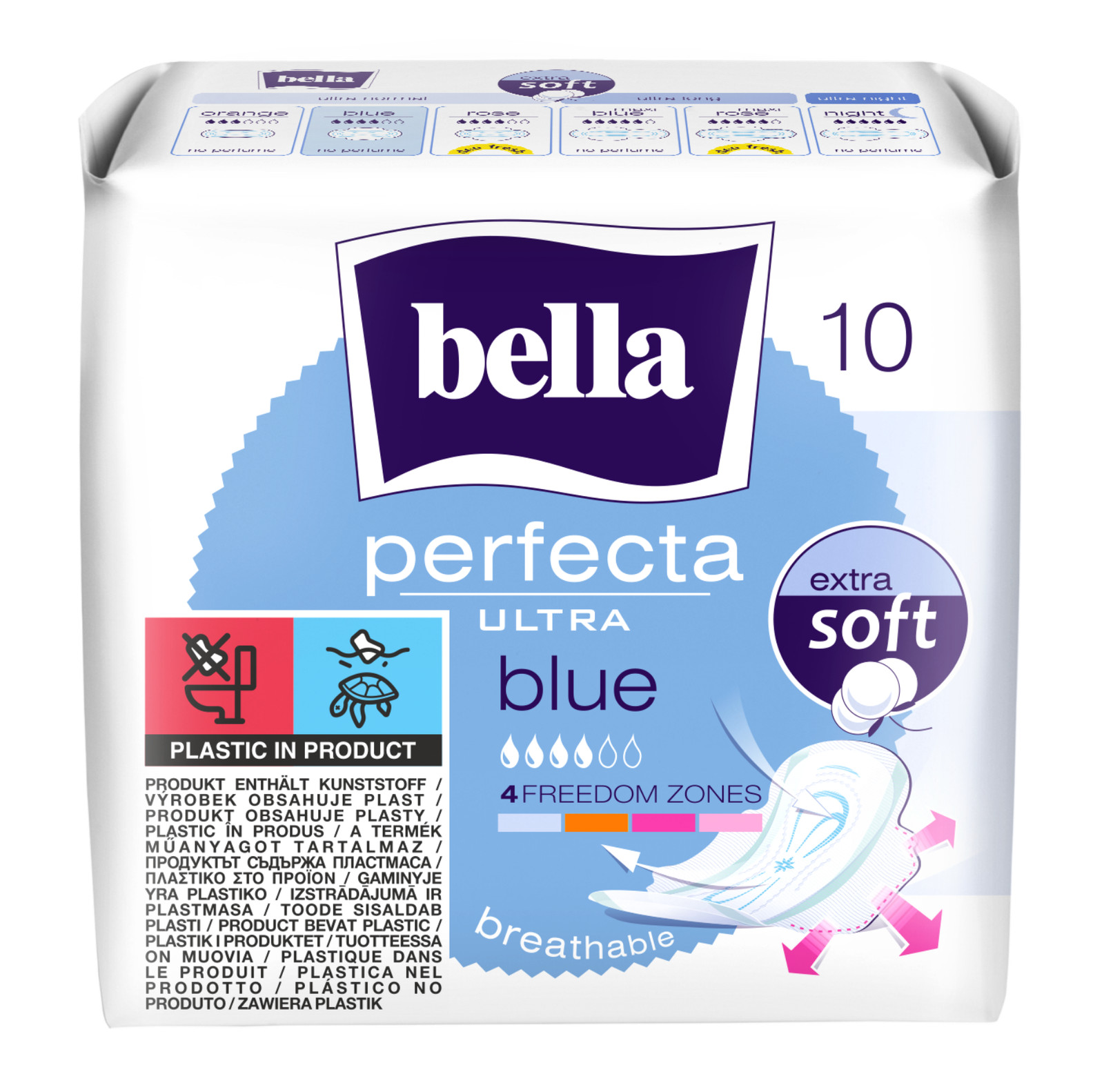 5900516305246 Podpaski BELLA Perfecta Ultra Blue Extra Soft 10 szt Bella 2890₽