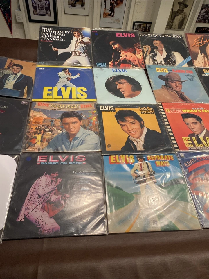 Elvis Presley LP Record Collection 26 Albums The King of Rock VG+/NM See Pics - Image 4 of 4