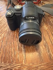 Panasonic Lumix DMC-FZ8 7.2MP Digital Camera Black UNTESTED W/O Battery
