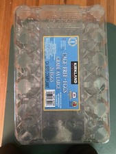 Lot of 6 Clear Plastic Egg Cartons 24 Count Easter Crafts Egg Decorating Storage