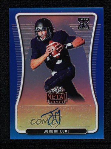 Jordan Love #BA-JL1 2020 Leaf Metal Draft Autographs card