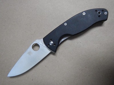 Spyderco Tenacious Folding Knife Black G10 Handle 8Cr13MoV...  Nice!!!