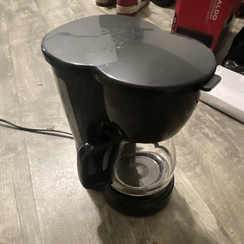 5-Cup Black Filter Drip Coffee Maker w/ Glass Carafe, Warming Plate, Analog