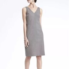 BANANA REPUBLIC Luxe Brush Twill Sheath Dress