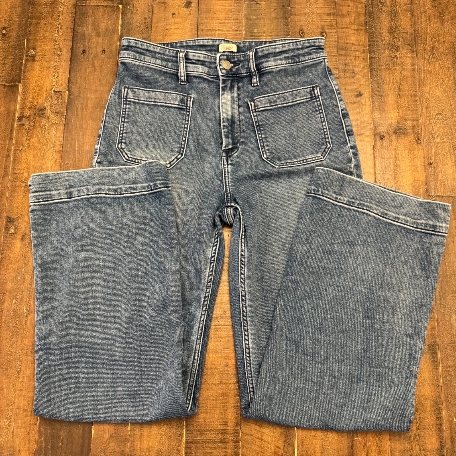 Faherty Stretch Terry Patch Pocket Flare Pant Sli… - image 2