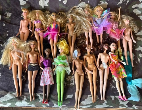 16-Vintage & New Barbie Dolls, Action Figure Mixed Lot Some Rare 🔥