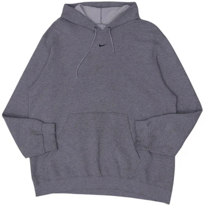 Pull à capuche gris Nike Center Swoosh vintage des années 90 taille XL - Photo 1/4
