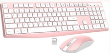 Wireless Pink Keyboard And Mouse Combo