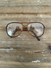 Vintage Style Oversized Aviator Eyeglasses Brown Fade Tortoise Frame Only 140mm