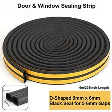 236inch EPDM Foam Material for Door and Window Sealing Gasket Seals 4-6mm Gaps