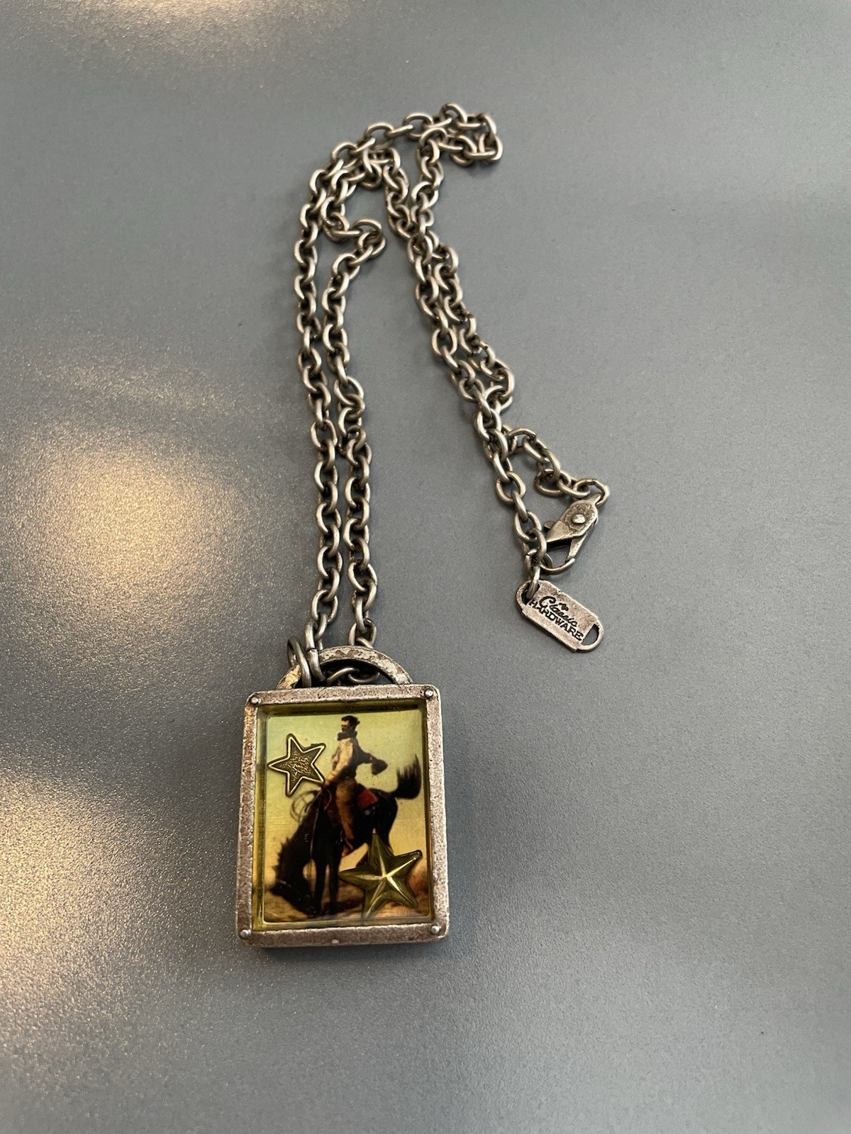 Classic Hardware Western Cowboy Rectangular Penda… - image 1