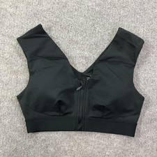 Tommie Copper Sports Bra Womens Medium Shoulder Support Zip Front Copper Znergy