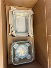 Snapware Pyrex 18 P Glass Food Storage Set | Airtight Leakproof Open Box *READ