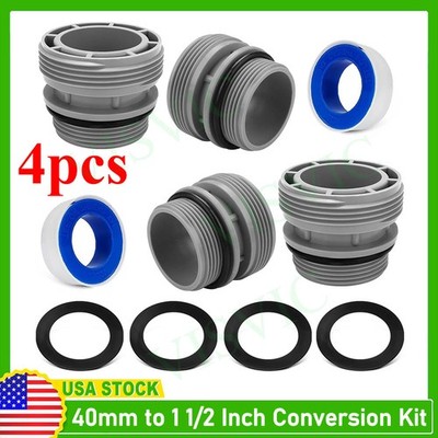 Hose Conversion Adapters Kit Compatible with Intex/Coleman 4560 40Mm to 1 1/2 In