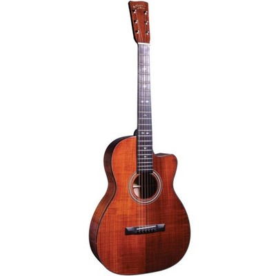 Recording King RP2-729-C All Solid Koa OO Size Cutaway Acoustic Guitar with case