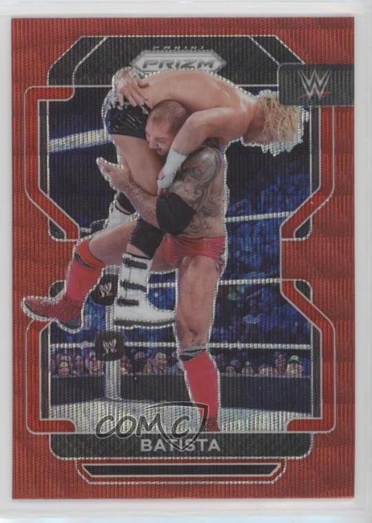 2022 Panini Prizm WWE Ruby Wave Prizm Batista #196 ux8