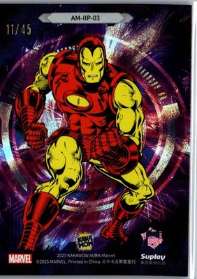 2025 Kakawow Aura Marvel #AM-IIP-02 Iron Man The Legend of Iron Man Purple