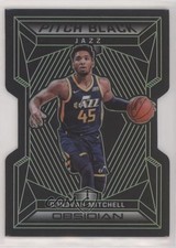 2019 Panini Obsidian Pitch Black Electric Etch Green 15/25 Donovan Mitchell 7y2