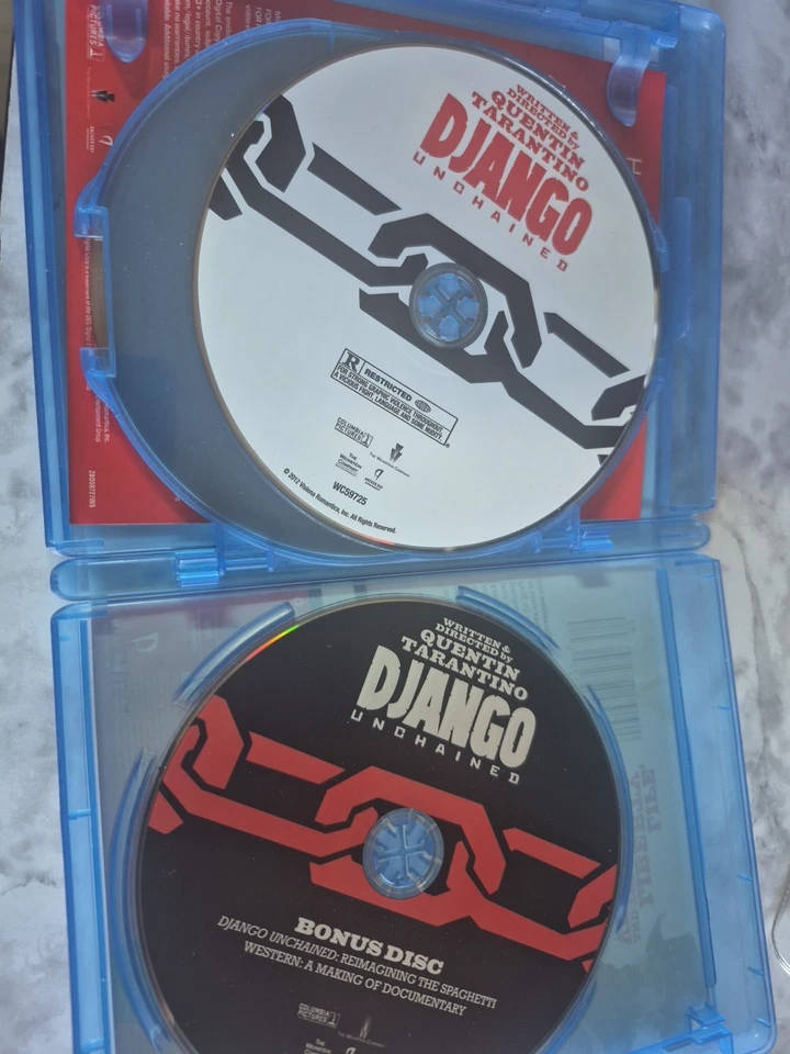 Django Unchained Blu-ray DVD 2013 3 Disc Set Digital Copy UltraViolet - Image 4 of 4