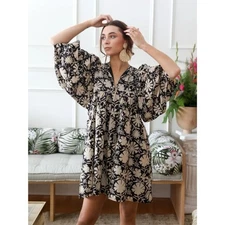 Mille Daisy Dress in Night Bloom Mini Floral Women's S