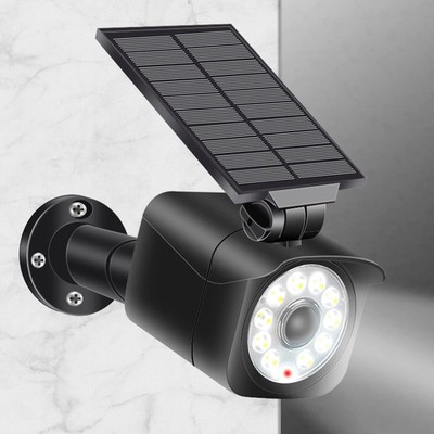 Chipark Solar Sicherheitsleuchten Außen, Dummy Kamera 1000LM 1er Pack, schwarz 