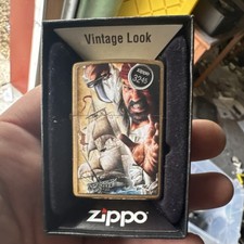 Zippo Vintage Look Nautical Ship Collectible Windproof Metal Lighter