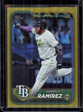 Harold Ramírez 2024 Topps Gold Foil #256 Tampa Bay Rays
