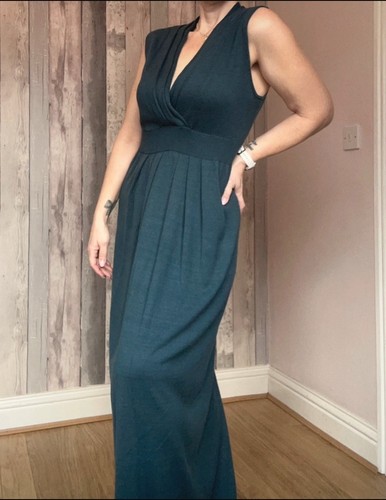 Peruvian Connection Pima Cotton Dark Teal Sleeveless Maxi Dress Size Large - Bild 2 von 8