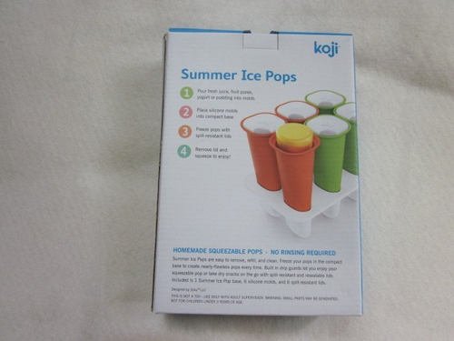 KOJI SUMMER ICE POPS 6 SILICONE MOLDS NEW - Picture 2 of 3