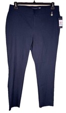 NEW Women  s Tommy Hilfiger Pants, Dark Blue With Tiny White Polka Dots, Size 16