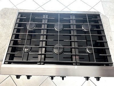 KITCHENAID ARCHITECT SERIES KGCP467JSS2 36'' PRO 6 BURNER GAS RANGETOP COOKTOP