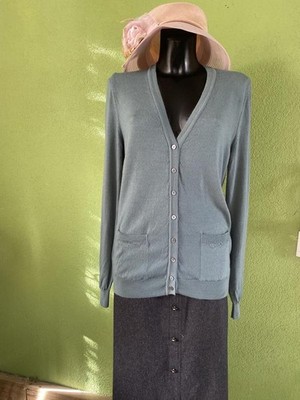 Peter Hahn Wool Turquoise Cardigan Size XL-XXL