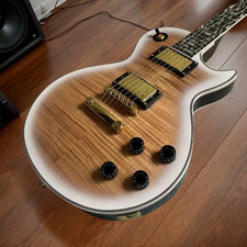 Electric Guitar Flame Maple Top Mahogany Body Rosewood Fretboard Golden Hardware