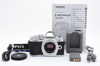 [31895shots] Olympus OM-D E-M10 Mark III 16 MP Silver Mirrorless Body From JAPAN