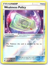 Weakness Policy 126/147 Uncommon Burning Shadows Pokemon Reverse Holo Near Mint